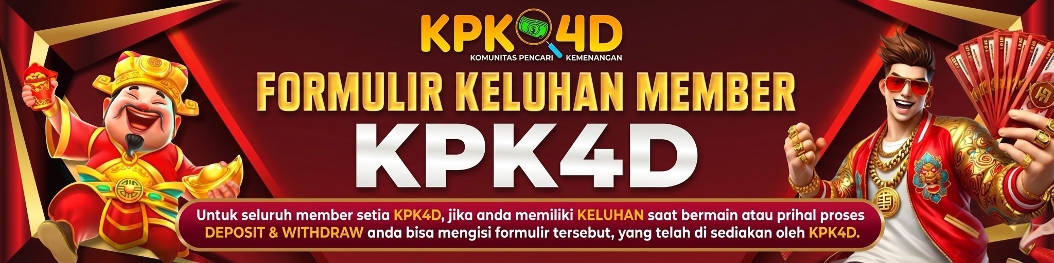 Formulir Keluhan Member KPK4D